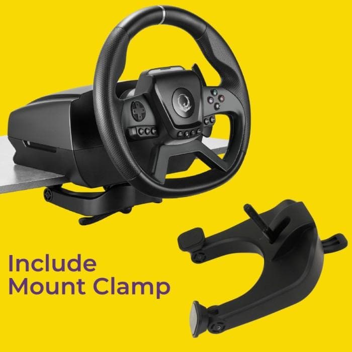 RYUNIX STEERING WHEEL GAMEPAD SADES FORCE FEEDBACK RACING XR1 (STEERING WHEEL - SHIFTER - PEDAL)