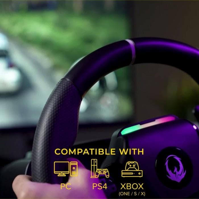 RYUNIX STEERING WHEEL GAMEPAD SADES FORCE FEEDBACK RACING XR1 (STEERING WHEEL - SHIFTER - PEDAL)