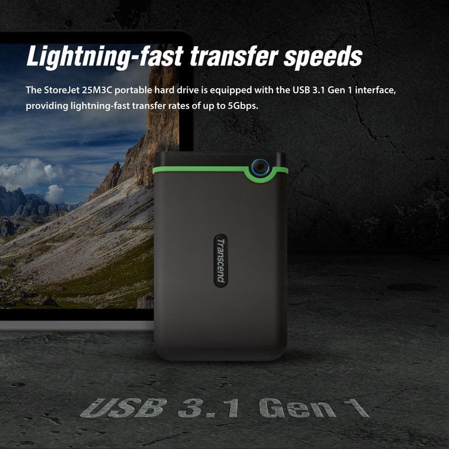 HARDISK EXTERNAL TRANSCEND M3 / M3S 1TB