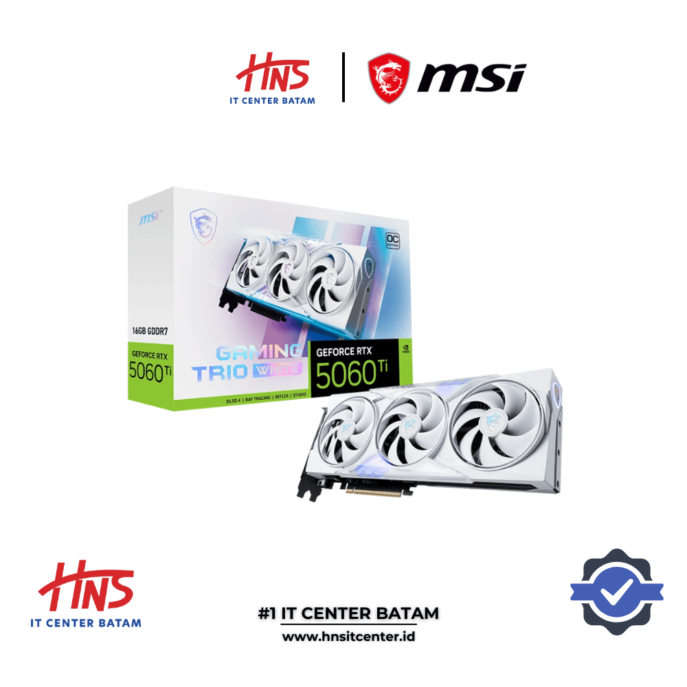 VGA CARD MSI RTX 5060 Ti 16GB GAMING TRIO OC WHITE GDDR7