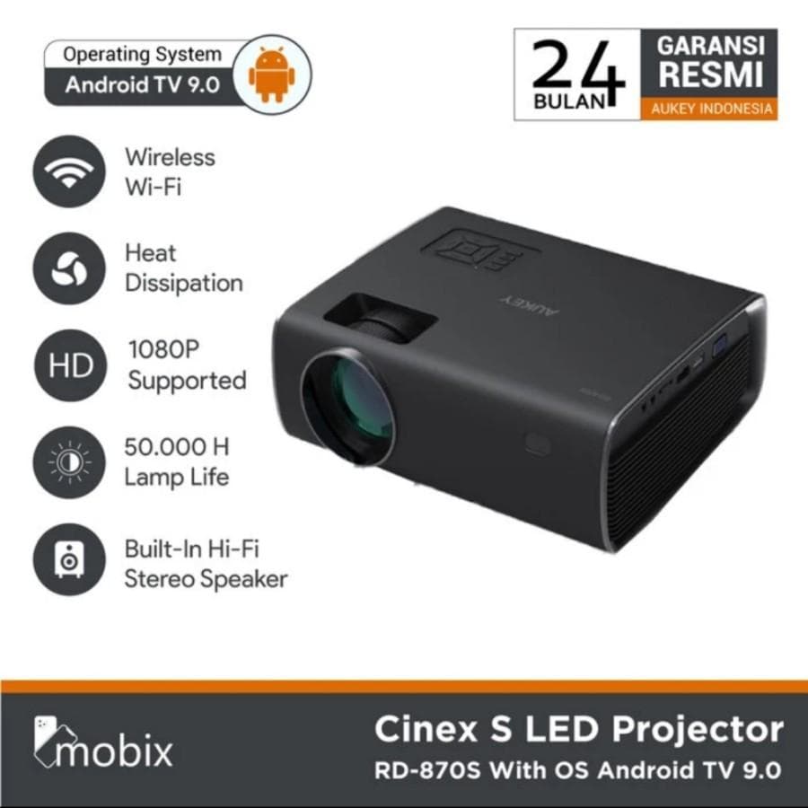 PROJECTOR AUKEY RD-870S CINEX PROJECTOR MINI 1080P FHD