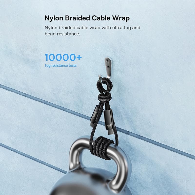 BASEUS KABEL TUNGSTEN GOLD FAST CHARGING CABLE TYPE-C TO TYPE-C 240W 3M