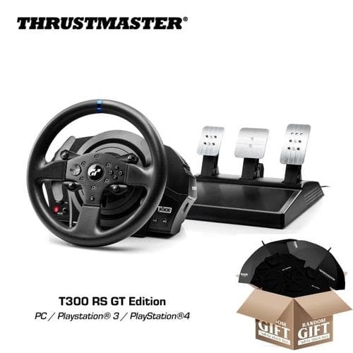 THRUSTMASTER T300 RS GT EDITION & T3PA RACING SIMULATOR STEERING WHEEL WITH PEDAL