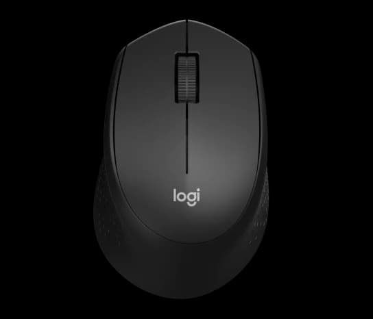 MOUSE LOGITECH M331 SILENT CLICK WIRELESS — Black