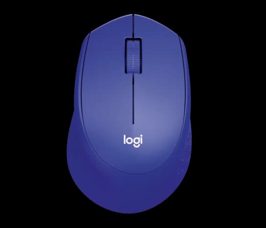 MOUSE LOGITECH M331 SILENT CLICK WIRELESS — BLUE