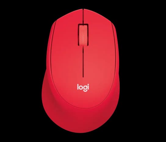 MOUSE LOGITECH M331 SILENT CLICK WIRELESS — RED