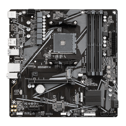 MOTHERBOARD GIGABYTE B550M K DDR4 AM4 - mATX