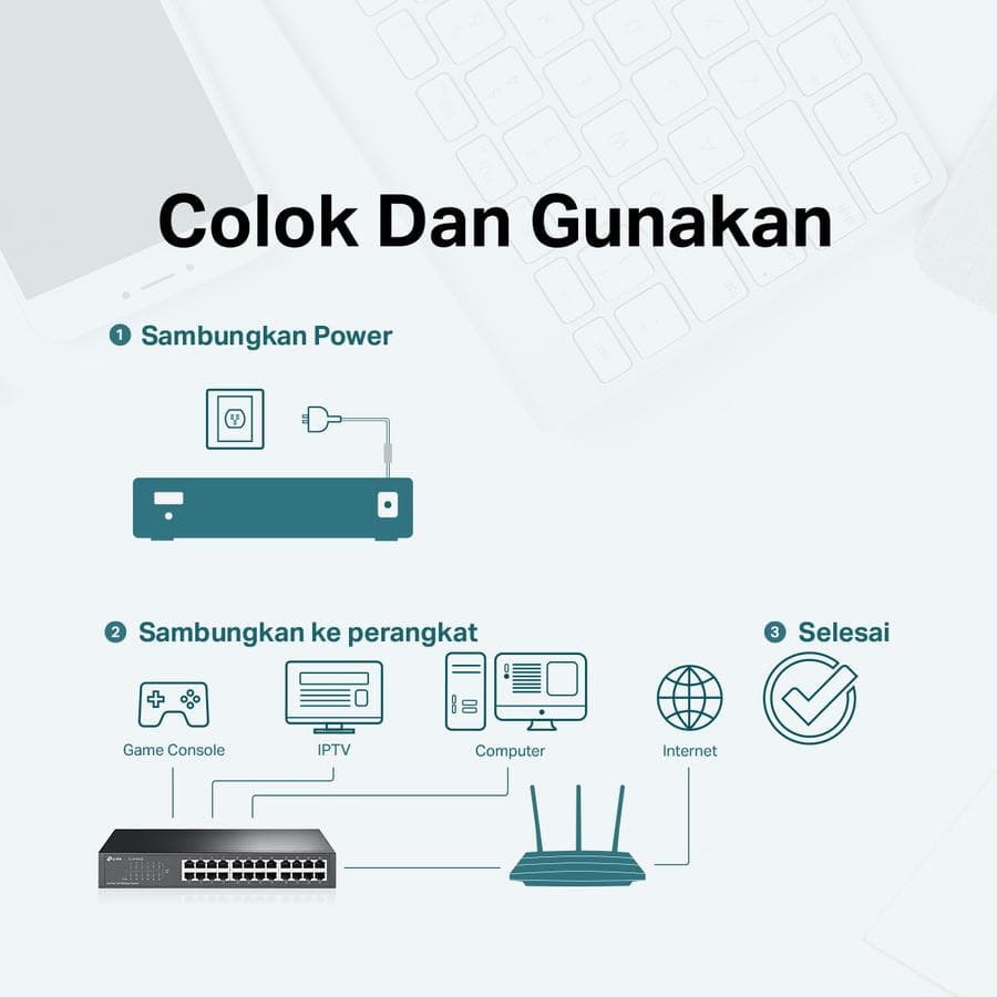 TP-LINK TL-SF1024D SWITCH 24 PORT UNMANAGED 10/100Mbps FAST ETHERNET AUTO MDI/MDIX