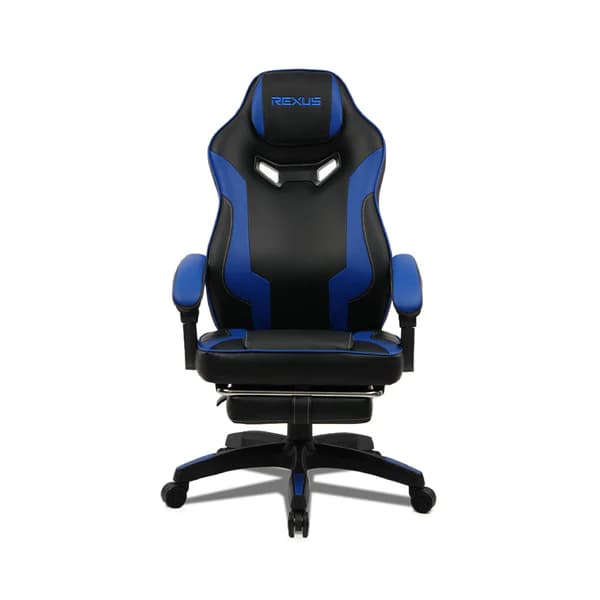 KURSI GAMING REXUS RGC R55 GAMING CHAIR WITH FOOTREST