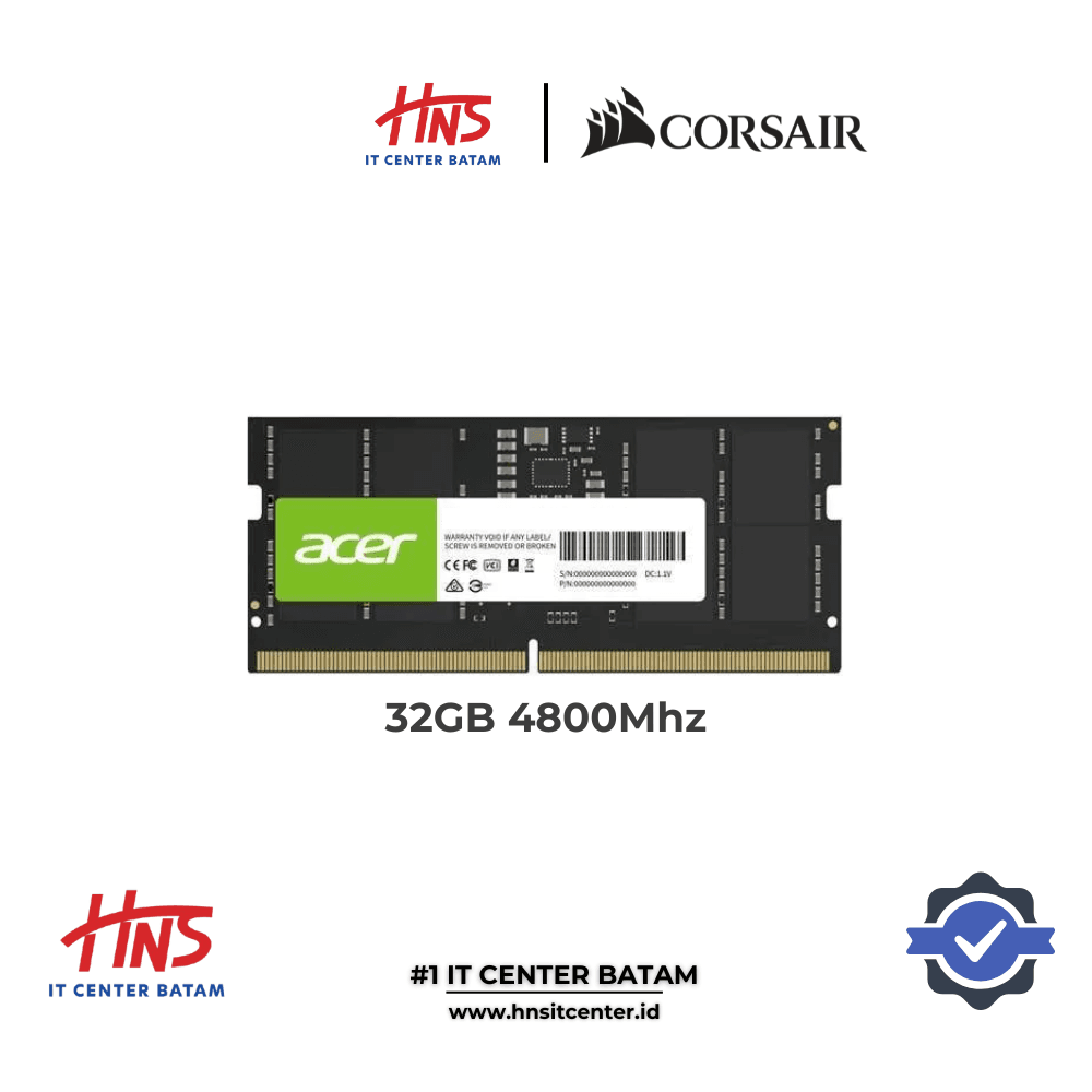 RAM NB DDR5 ACER SD200 SODIMM 32GB (1x32GB) 4800Mhz