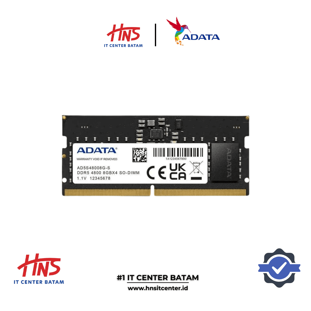 RAM NB DDR5 ADATA SODIMM 8GB (1x8GB) 4800Mhz