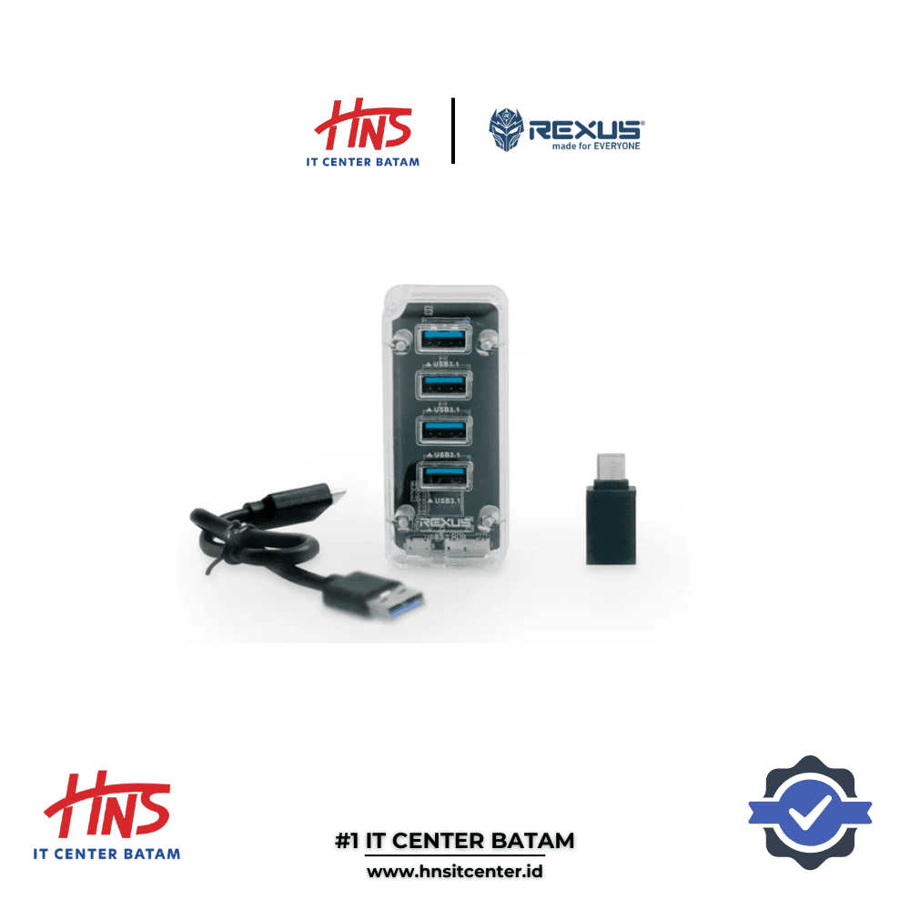 REXUS USB HUB 3.1 RXH-336 4 PORT + CONVERTER USB-C