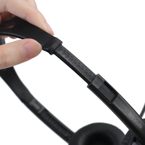 HEADSET REXUS WO1 HEADSET STEREO LIGHTWEIGHT - HEADBAND ADJUSTABLE & SINGLE JACK 3.5mm