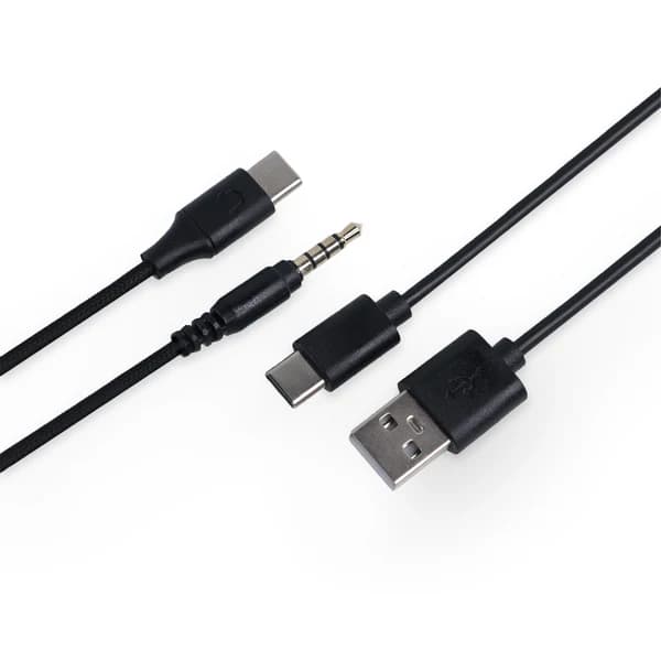 HEADSET REXUS DAXA SVARA DX-QW1 DUAL CONNECTION BLUETOOTH AND CABLE 3.5mm WITH DETACHABLE USB C CABLE