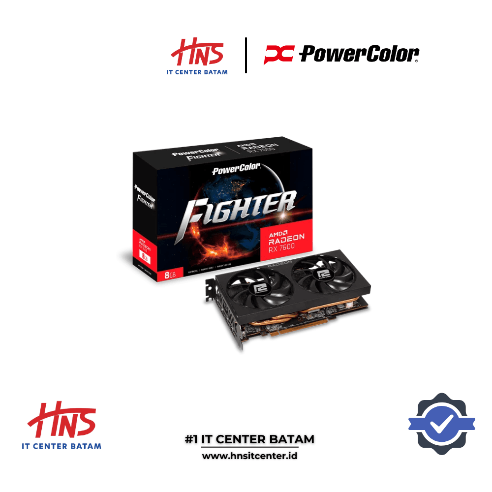 VGA CARD POWERCOLOR RX 7600 8GB FIGHTER GDDR6