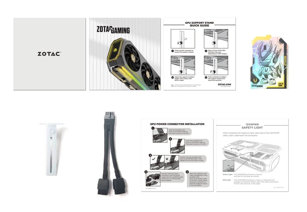 VGA CARD ZOTAC RTX 5070 12GB AMP WHITE EDITION GDDR7