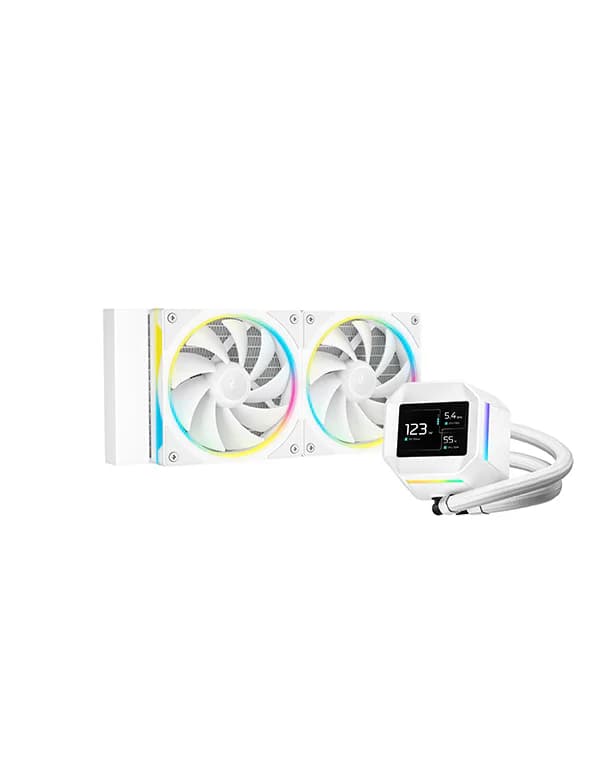 LIQUID COOLER DEEPCOOL LM240 SCREEN - BLACK & WHITE