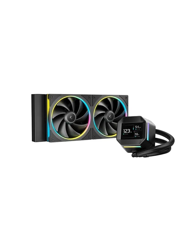 LIQUID COOLER DEEPCOOL LM240 SCREEN - BLACK & WHITE