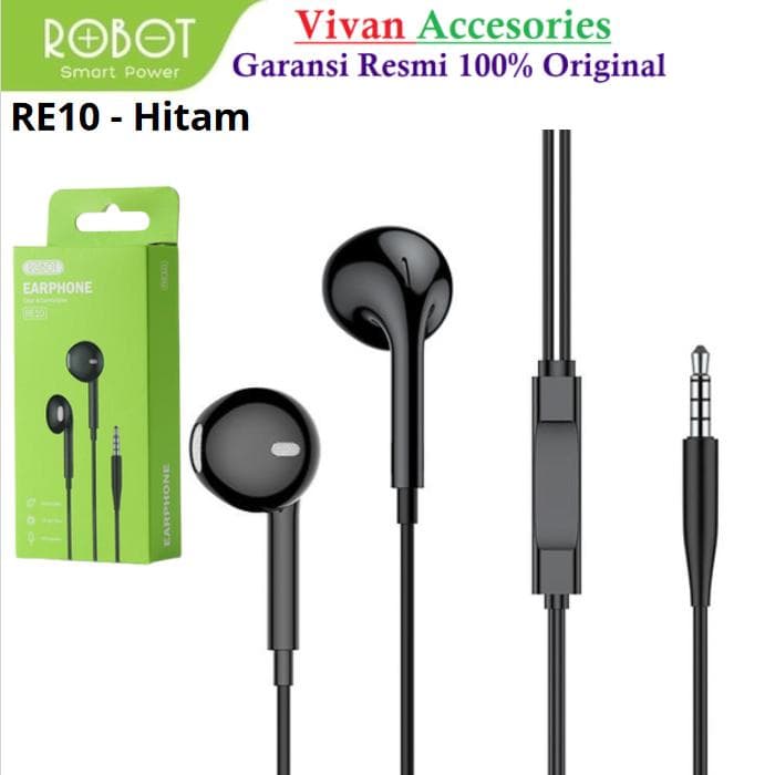EARPHONE ROBOT RE10 KABEL WITH SEMI IN-EAR
