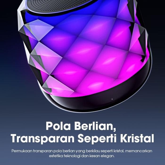 SPEAKER ACOME A22 SUPER BASS MINI SPEAKER BLUETOOTH 5.3 RGB LED CRYSTAL LIGHT