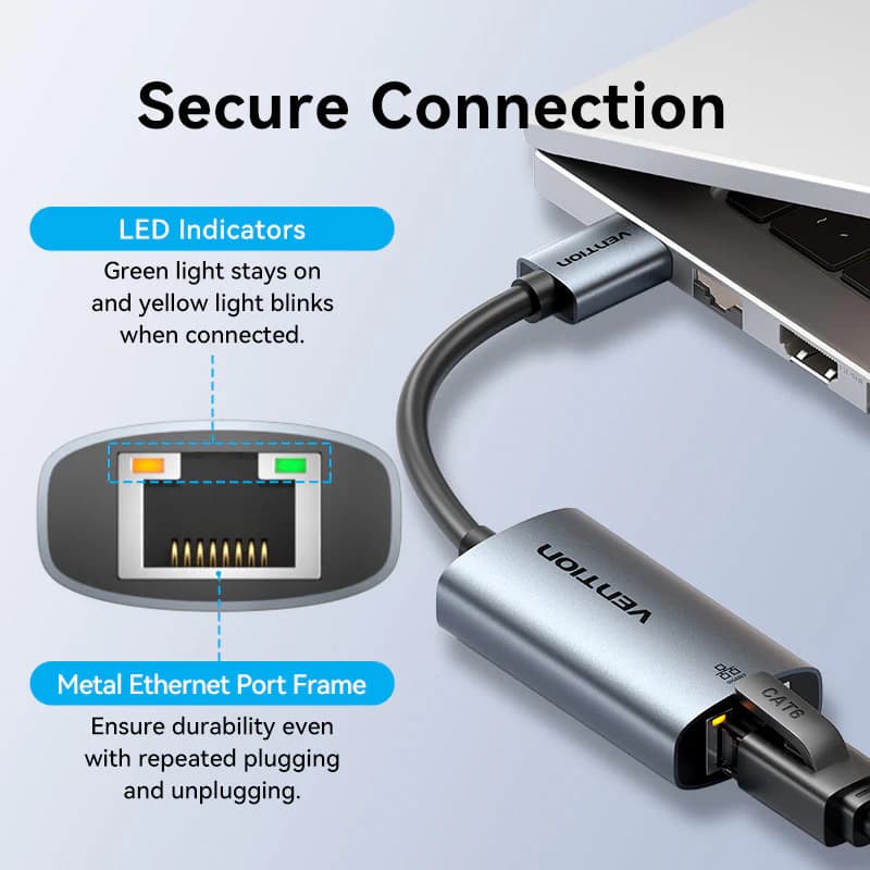 VENTION USB-A TO GIGABIT ETHERNET ADAPTER 0.15m (CEZHB)