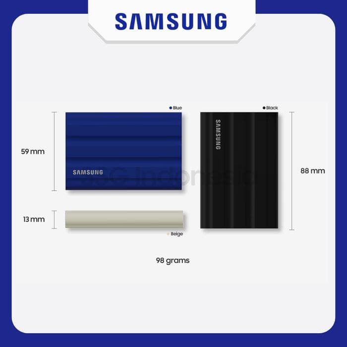 SSD PORTABLE SAMSUNG T7 SHIELD - (1TB - 2TB) USB 3.2 Gen.2