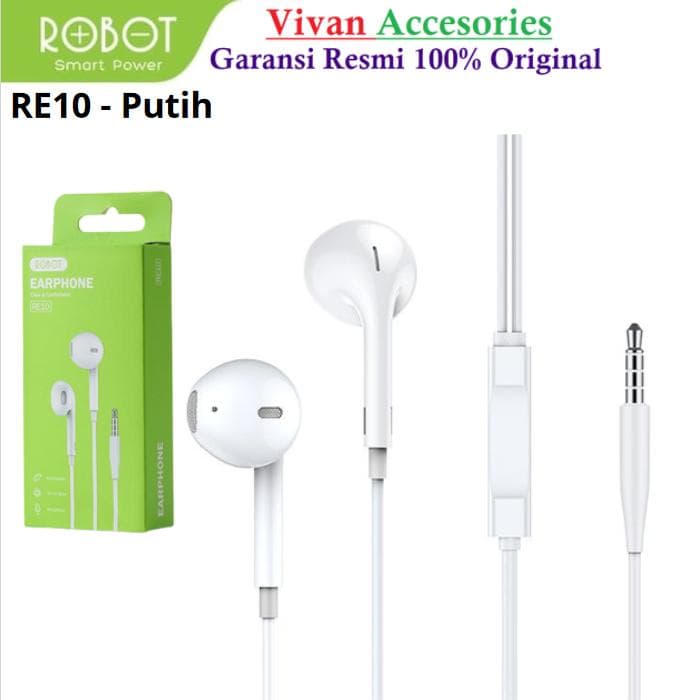 EARPHONE ROBOT RE10 KABEL WITH SEMI IN-EAR