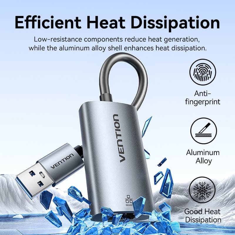 VENTION USB-A TO GIGABIT ETHERNET ADAPTER 0.15m (CEZHB)