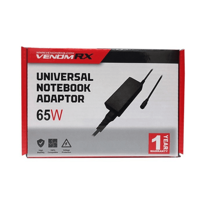 CHARGER LAPTOP UNIVERSAL VENOMRX 65W