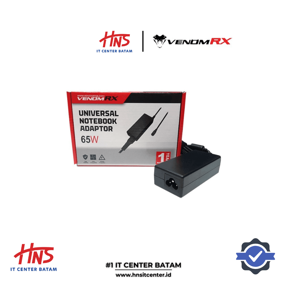 CHARGER LAPTOP UNIVERSAL VENOMRX 65W