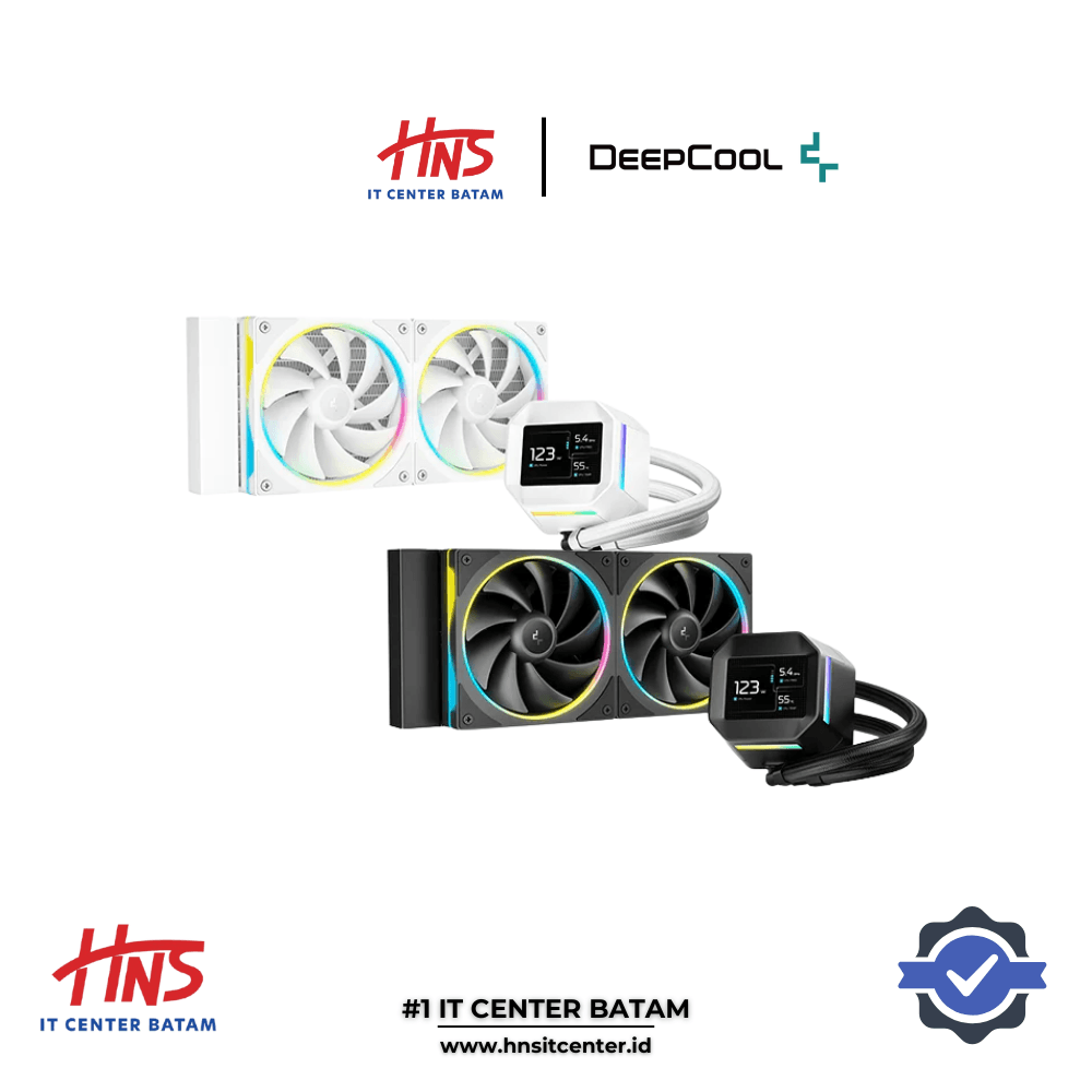 LIQUID COOLER DEEPCOOL LM240 SCREEN - BLACK & WHITE