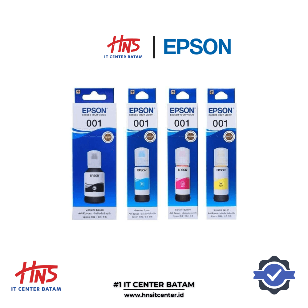 TINTA EPSON 001 SERIES ORIGINAL (BLACK - MAGENTA - CYAN - YELLOW)