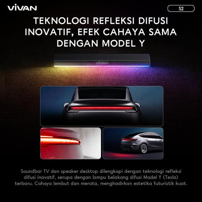 SPEAKER VIVAN SOUND S2 RGB BLUETOOTH 5.4 SPEAKER 10W