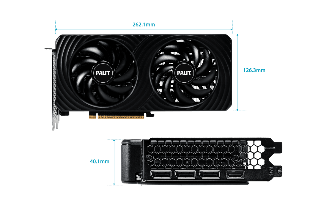 VGA CARD PALIT RTX 5060 8GB DUAL GDDR7