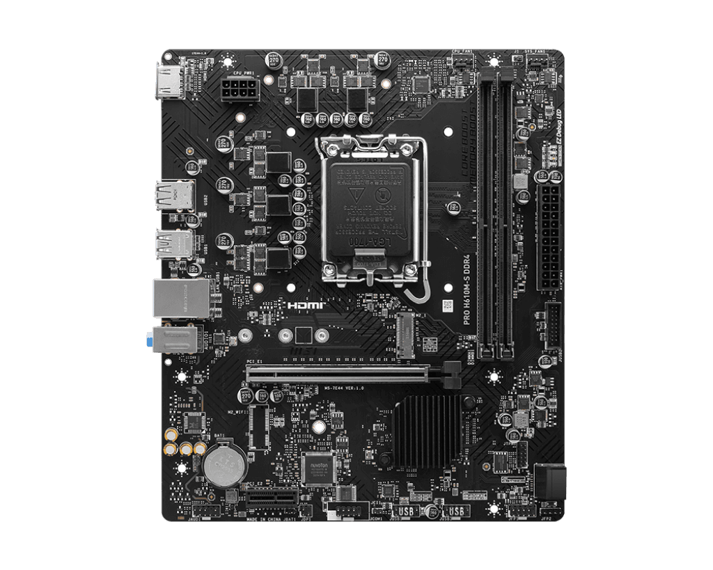 MOTHERBOARD MSI PRO H610M-S LGA1700 DDR4 - mATX