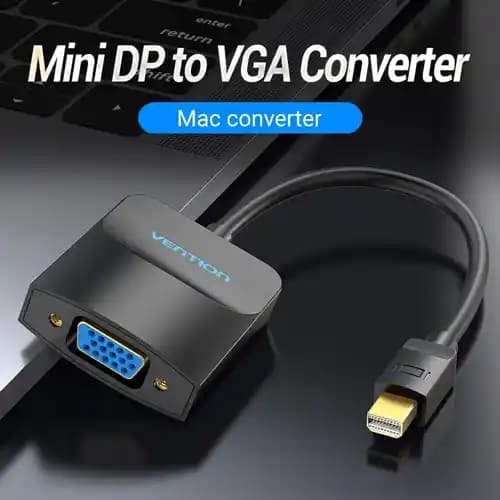 VENTION CONVERTER MINI DP TO VGA 0.15M BLACK (HBDBB)