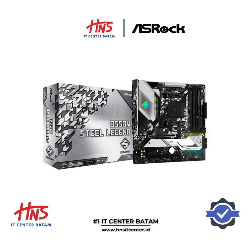 MOTHERBOARD ASROCK B550M STEEL LEGEND AM4 DDR4 - mATX