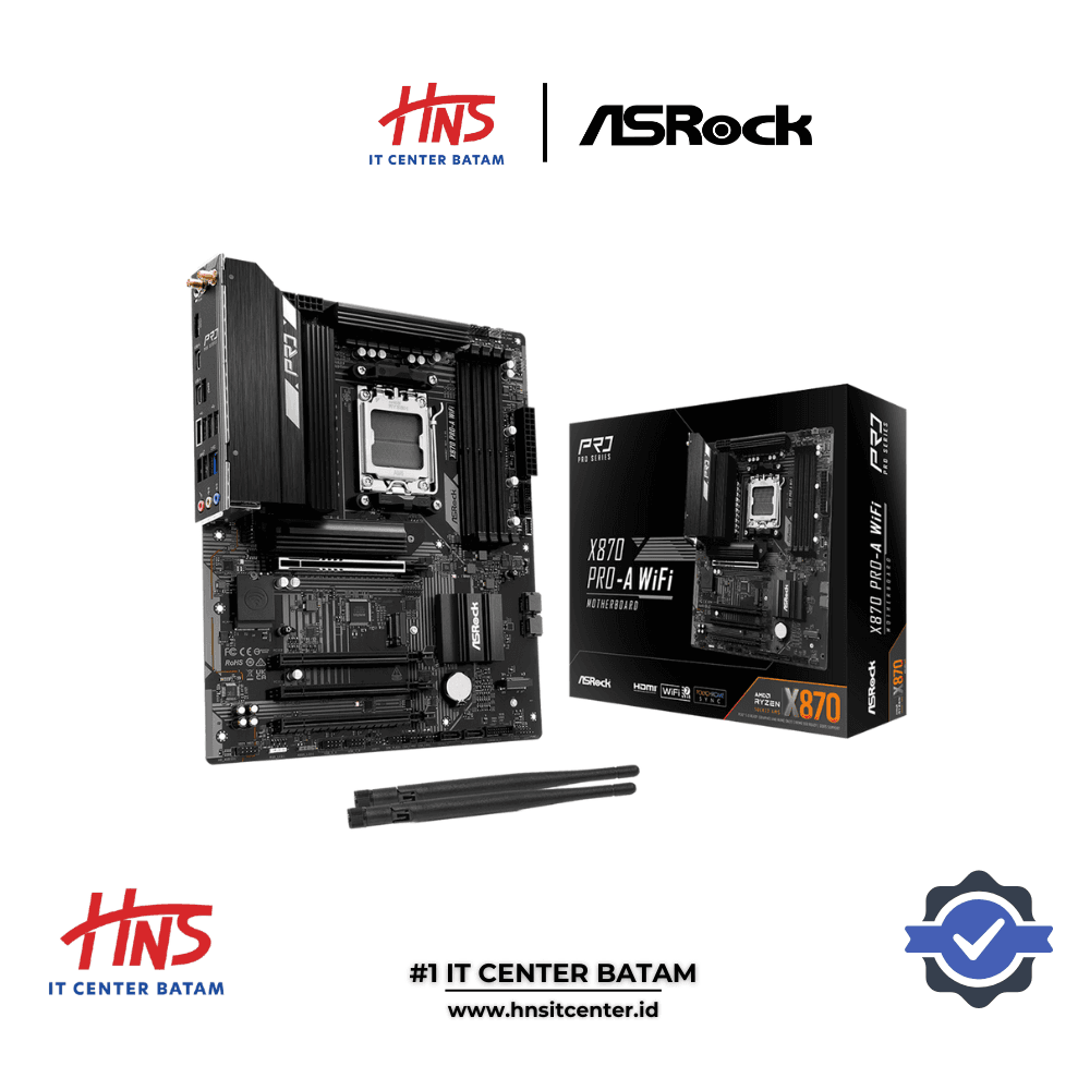 MOTHERBOARD ASROCK X870 PRO-A WIFI AM5 DDR5 - ATX