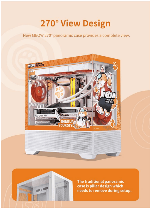 1-SET PC GAMING COLORFUL COLORFIRE MEOW-G LIMITED EDITION - mATX