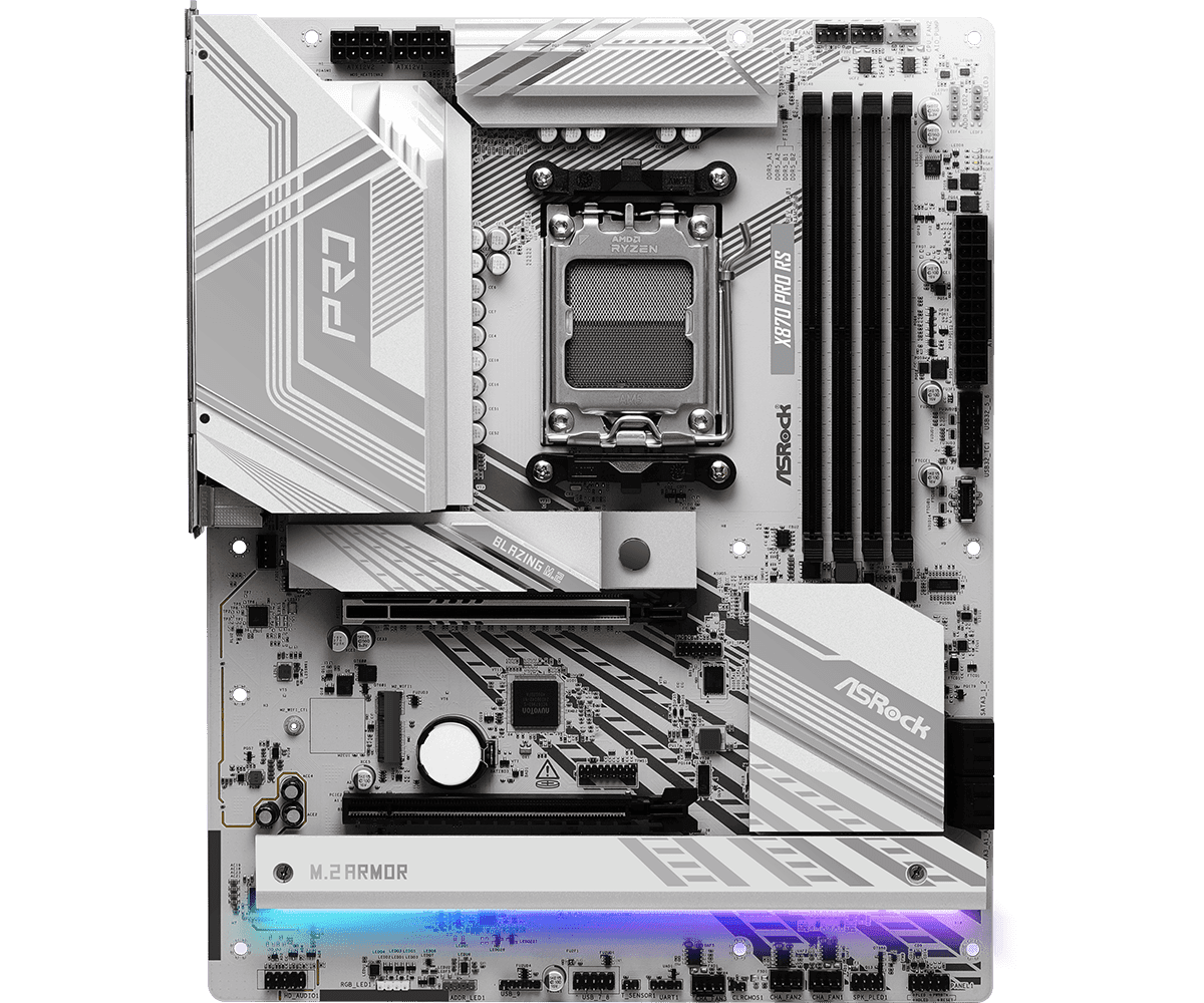 MOTHERBOARD ASROCK X870 PRO RS AM5 DDR5 - mATX