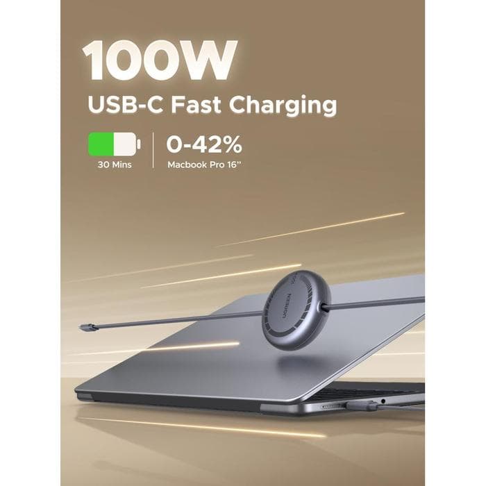 UGREEN NEXODE USB-C TO USB-C PD FAST CHARGING RETRACABLE 100W 1M - (65905)