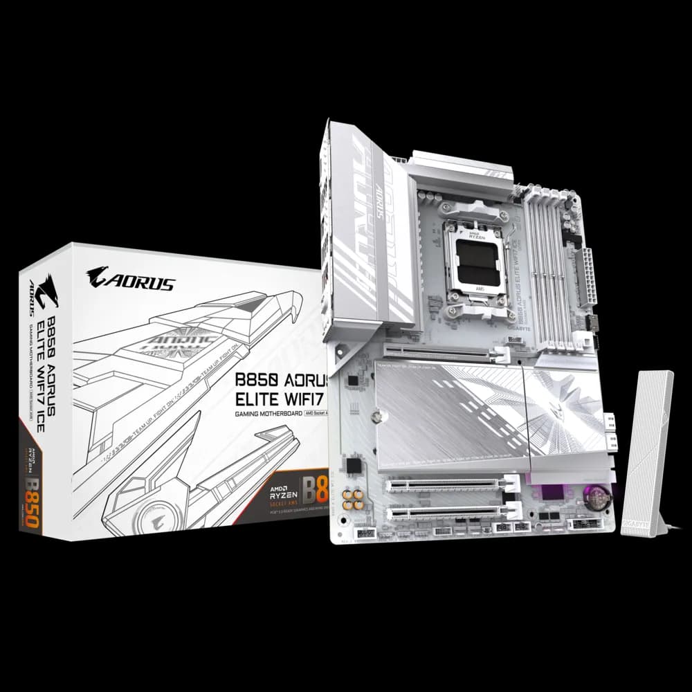 MOTHERBOARD AORUS B850 ELITE WIFI7 ICE AM5 DDR5 - ATX
