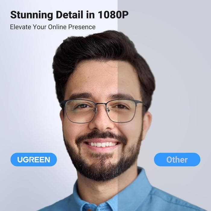 UGREEN WEBCAM UHD 4K RESOLUTION 30FPS BUILT IN DUAL MIC NOISE REDUCTION - (65381)