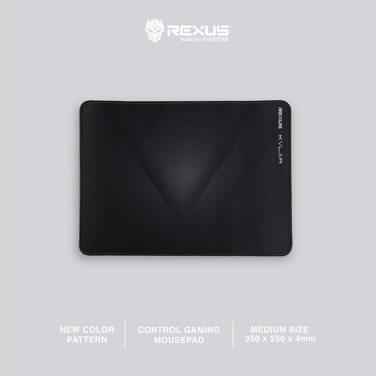 REXUS MOUSEPAD KVLAR T3 BLACK STANDARD MOUSEPAD