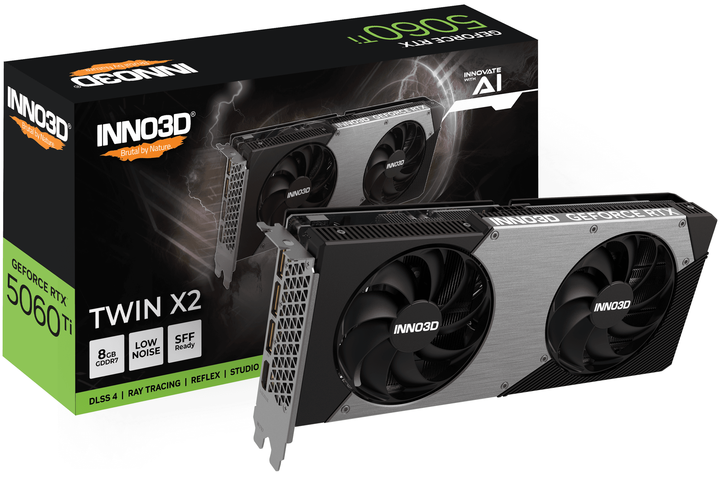 VGA CARD INNO3D RTX 5060 TI 8GB TWIN X2 OC GDDR7