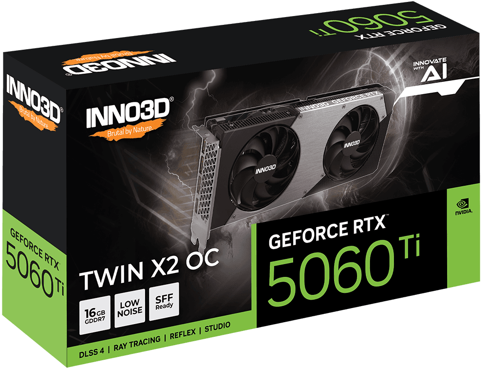VGA CARD INNO3D RTX 5060 TI 16GB TWIN X2 OC GDDR7