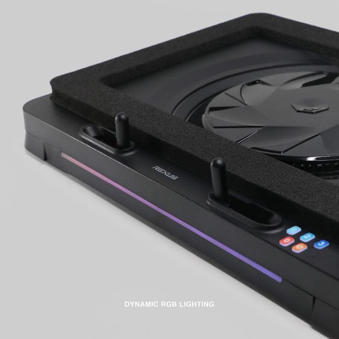 REXUS B400 FROST COOLING PAD LAPTOP BREEZE RGB - PENDINGIN LAPTOP 2400RPM TYPE-C