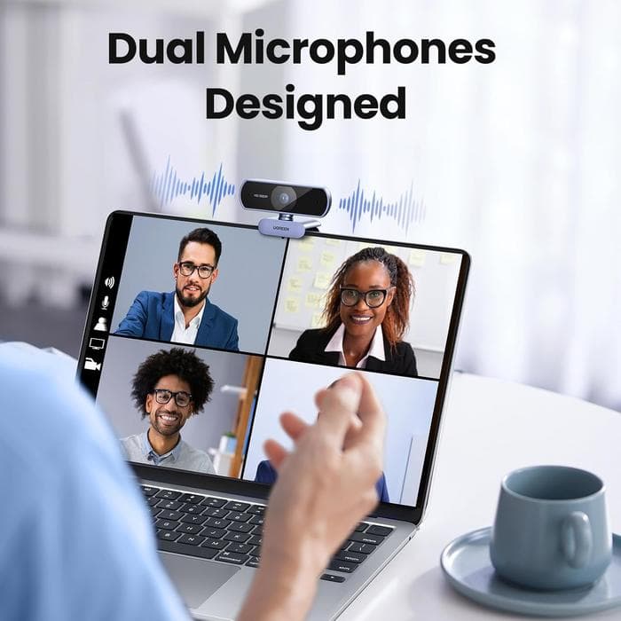 UGREEN WEBCAM UHD 4K RESOLUTION 30FPS BUILT IN DUAL MIC NOISE REDUCTION - (65381)