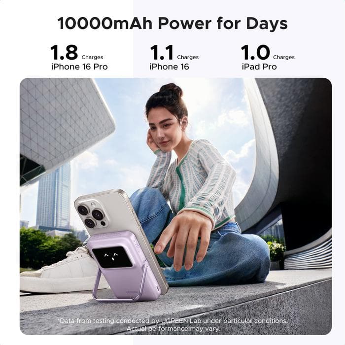 UGREEN Qi2 WIRELESS POWERBANK MAGNETIC MAGSAFE 10.000mAh 30W TYPE-C FAST CHARGING - (45329 - 45337)
