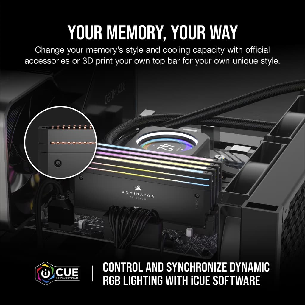 RAM PC DDR5 DOMINATOR TITANIUM RGB 96GB (2x48GB) 4800Mhz